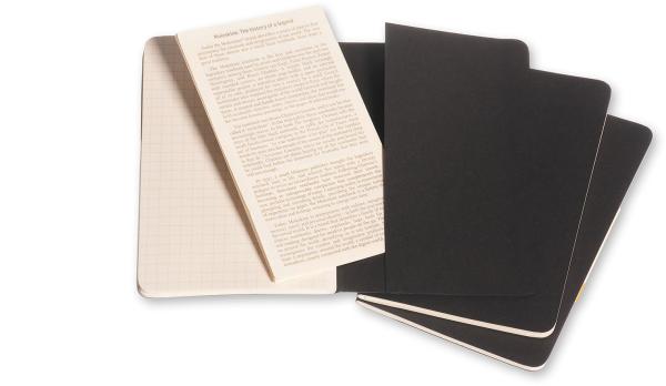 Moleskine notizheft cahier a6 704901 kariert, schwarz 3 stück - Moleskine-704901-9788883704901-04.jpg