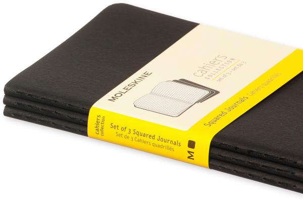 Moleskine notizheft cahier a6 704901 kariert, schwarz 3 stück - Moleskine-704901-9788883704901-05.jpg
