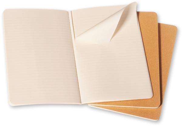 Moleskine notizheft cahier a6 704925 liniert, natur 3 stück - Moleskine-704925-9788883704925-02.jpg