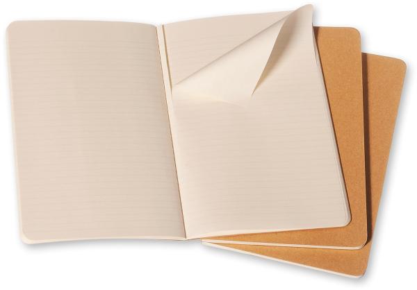 Moleskine notizheft cahier a5 704987 liniert, natur 3 stück - Moleskine-704987-9788883704987-02.jpg