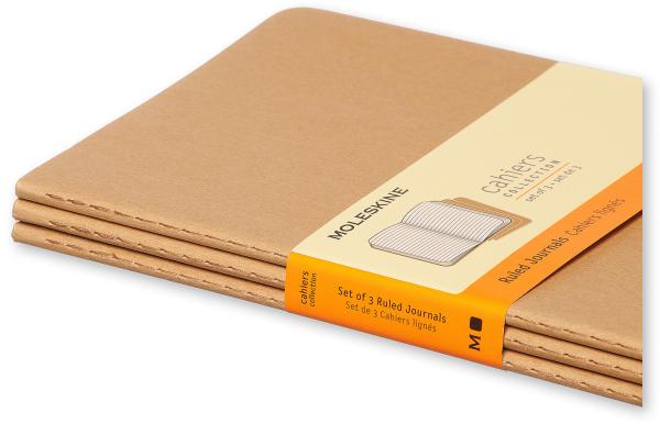 Moleskine notizheft cahier a5 704987 liniert, natur 3 stück - Moleskine-704987-9788883704987-05.jpg