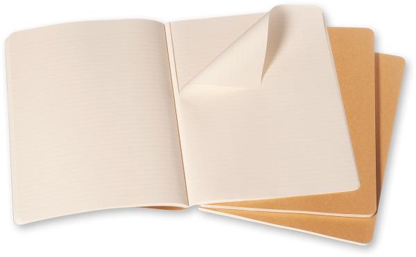 Moleskine notizheft cahier xl 25x19cm 705045 liniert, natur 3 stück - Moleskine-705045-9788883705045-02.jpg