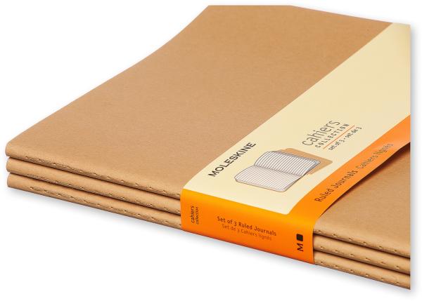 Moleskine notizheft cahier xl 25x19cm 705045 liniert, natur 3 stück - Moleskine-705045-9788883705045-05.jpg