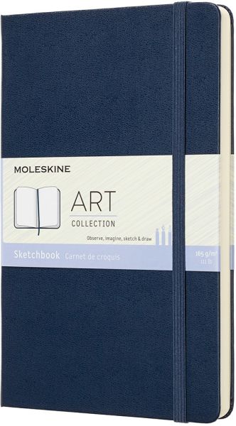 Moleskine skizzenbuch l/a5 715611 165g, hc, saphir - Moleskine-715611-8058341715611