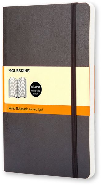 Moleskine notizbuch soft a5 716-2 liniert schwarz - Moleskine-716-2-9788883707162