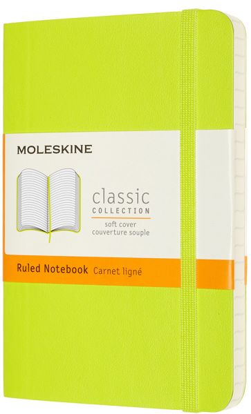 Moleskine notizbuch sc pocket/a6 850970 liniert,limetten grün,192 s. - Moleskine-850970-8056420850970