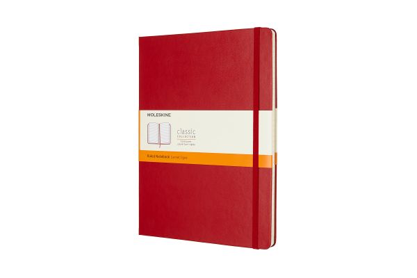 Moleskine notizbuch xl 855082 liniert,hardcover,scharlach - Moleskine-855082-8055002855082