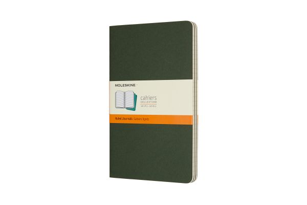 Moleskine cahier l/a5, 3x, liniert 855273 myrtengrün 3 stück - Moleskine-855273-8055002855273