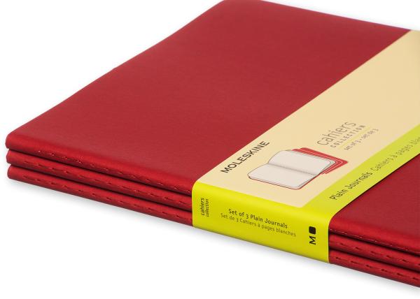 Moleskine notizheft cahier xl 25x19cm 931090 blanko, rot 3 stück - Moleskine-931090-9788862931090-05.jpg