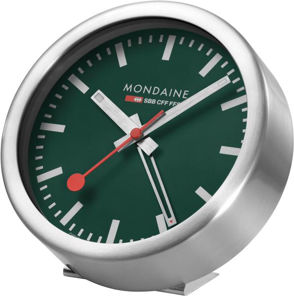 Mondaine wand / tischuhr 125mm a997.66sbv.1 grün, weckfunktion - Mondaine-a99766sbv1-7611382636034