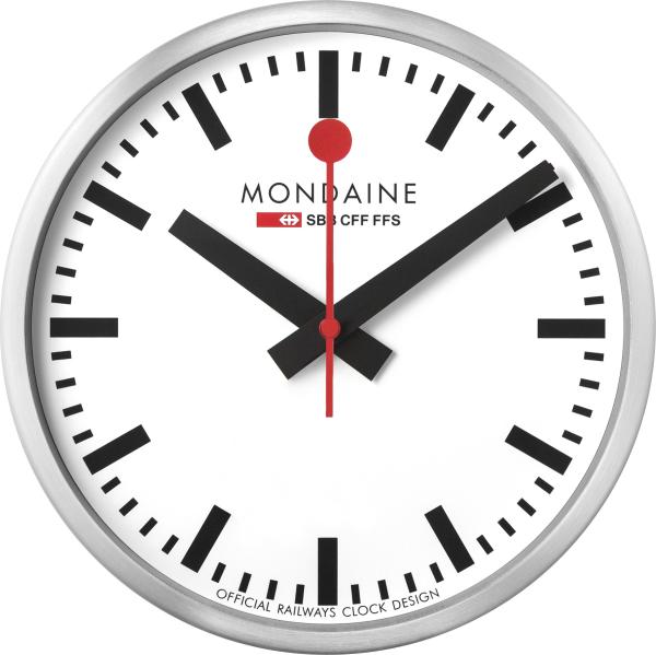 Mondaine wanduhr stop2go 250mm msm.25s11 weiss, wifi - Mondaine-msm25s11-7611382631398