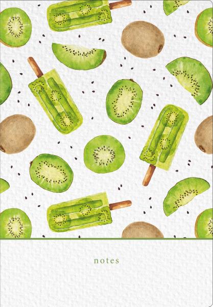 Natur verlag notizbuch crushpaper a5 11008n kiwi muster, dotted - Natur-verlag-11008n-7640140110080