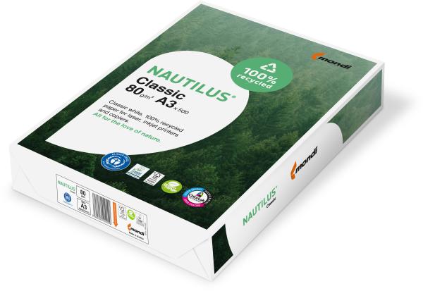 Nautilus classic kopierpapier a3 88032444 80g, recycling 500 blatt - Nautilus-88032444-9003974433226