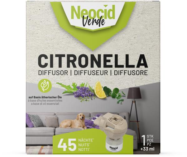 Neocid expert citronella diffusor 48034 inkl. ätherisches Öl 33ml - Neocid-expert-48034-7610067480344
