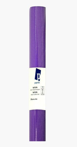 Neutral kraft-geschenkpapier 403151 70cmx4m violet - Neutral-403151-7613058037312