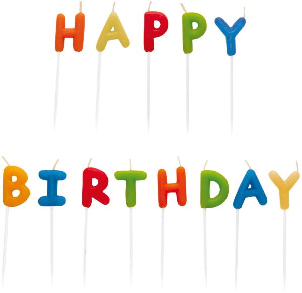 Neutral kerzen-set happy birthday 550114 - Neutral-550114-4009775064749
