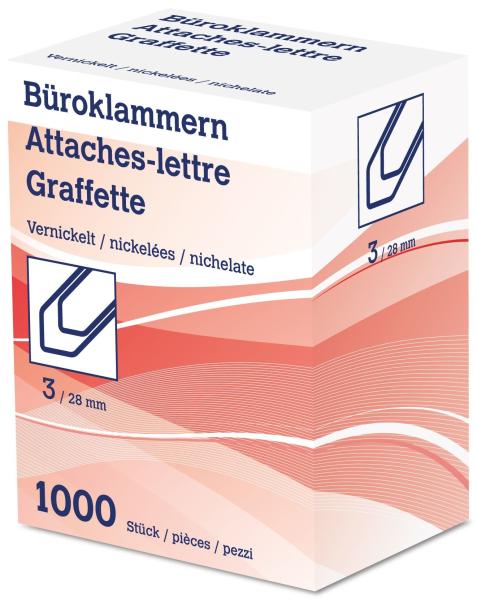Neutral büroklammern nr. 3 6212 28mm vernickelt 1000 stk. - Neutral-6212-7612020062123-02.jpg