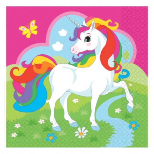 Neutral servietten einhorn 9902103 33x33cm 20 stück - Neutral-9902103-0013051738846