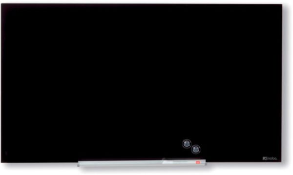 Nobo whiteboard premium plus 1905179 glas, schwarz, magn. 677x381mm - Nobo-1905179-5028252501996