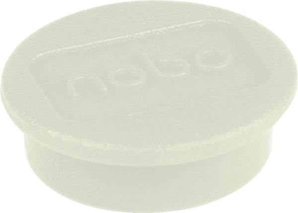 Nobo magnet rund 24mm 1915294 weiss 10 stück - Nobo-1915294-5028252611169
