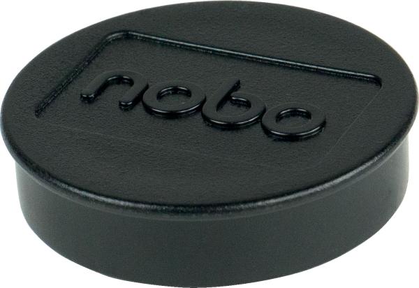 Nobo magnet rund 38mm 1915305 schwarz 10 stück - Nobo-1915305-5028252611275