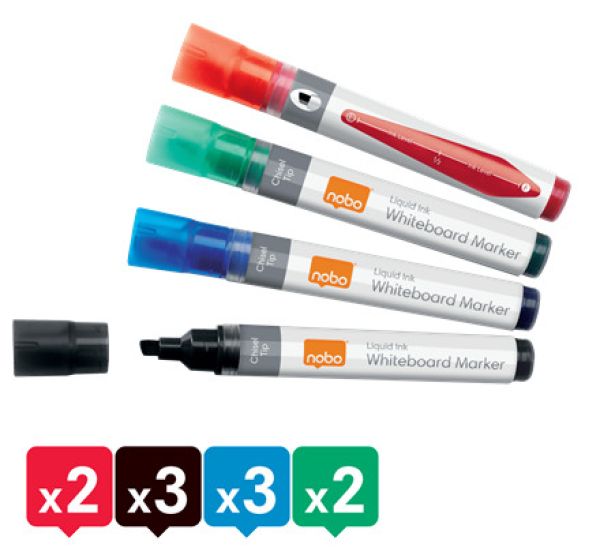 Nobo n-marker viscom 4mm 1915386 ass. 10 stück - Nobo-1915386-5028252612913