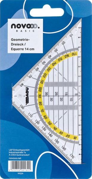 Novooo geodreieck 14cm e-110130 mth - Novooo-e-110130-mth-9010729001821