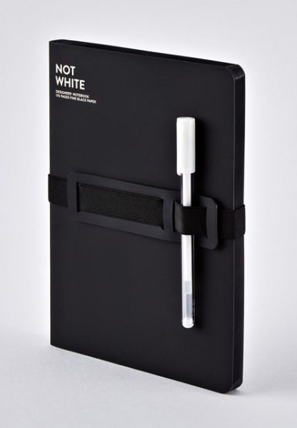 Nuuna notizbuch not white a5 54532 black,blanko,176 s. - Nuuna-54532-4260358554532