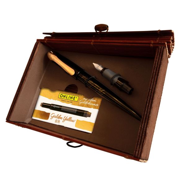 Online füllhalterset air rose 10058 black bamboo box - Online-10058-4014421100580