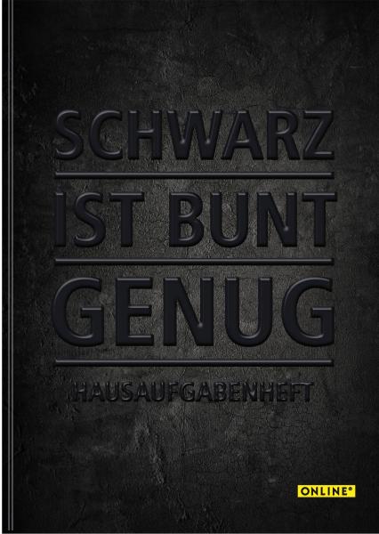 Online hausaufgabenheft a5 10127/12 schwarz - Online-10127-12-4014421101273