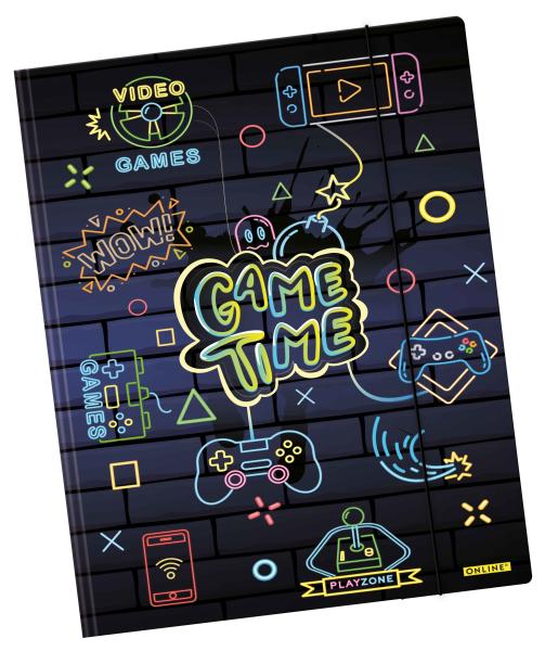 Online gummizugmappe a3 10142/6 game time - Online-10142-6-4014421101426