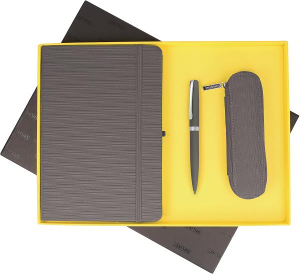 Online geschenkset ocean grey 16993 notizbuch, ks, etui - Online-16993-4014421169938