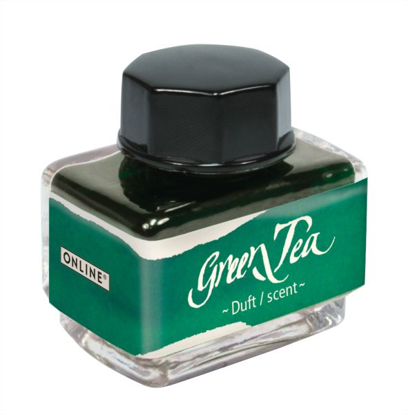 Online tintenglas 15ml 17065/3 dufttinte green tea, green - Online-17065-3-4014421170651