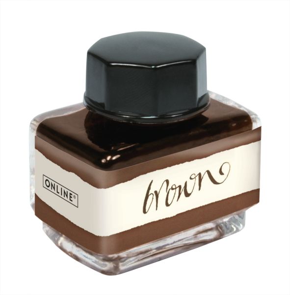 Online tintenglas 15ml 17117/3 brown - Online-17117-3-4014421171177