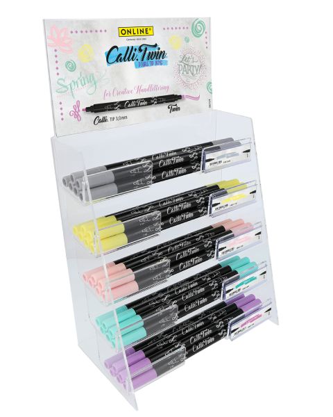 Online calli brush twin 3mm 18615 ass. 60 stück - Online-18615-4014421186157