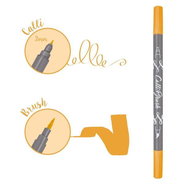 Online callibrush pen double tip 2mm 19073/6 curry - Online-19073-6-4014421190734-03.jpg