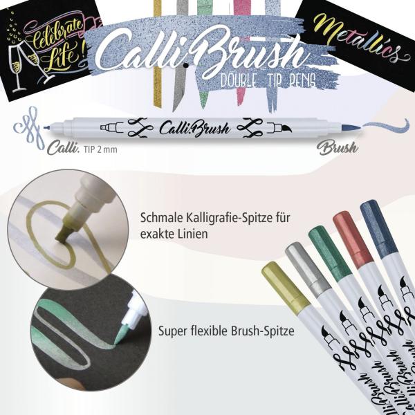 Online callibrush pen double tip 19089 metallic ass. 2.5mm - Online-19089-4014421190895-04.jpg