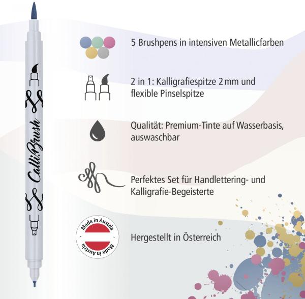 Online callibrush pen double tip 19089 metallic ass. 2.5mm - Online-19089-4014421190895-06.jpg