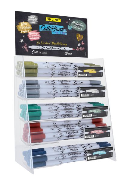 Online callibrush display metallic 19092 ass. 60 stück - Online-19092-4014421190925
