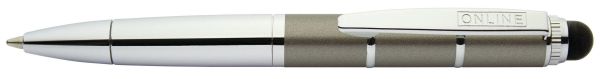 Online drehkugelschreiber m 33660/3d piccolo metallic grey - Online-33660-3d-4014421336606