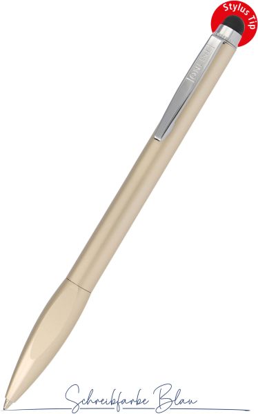 Online kugelschreiber best ager 34275/3d champagne, stylus-tip - Online-34275-3d-4014421342751