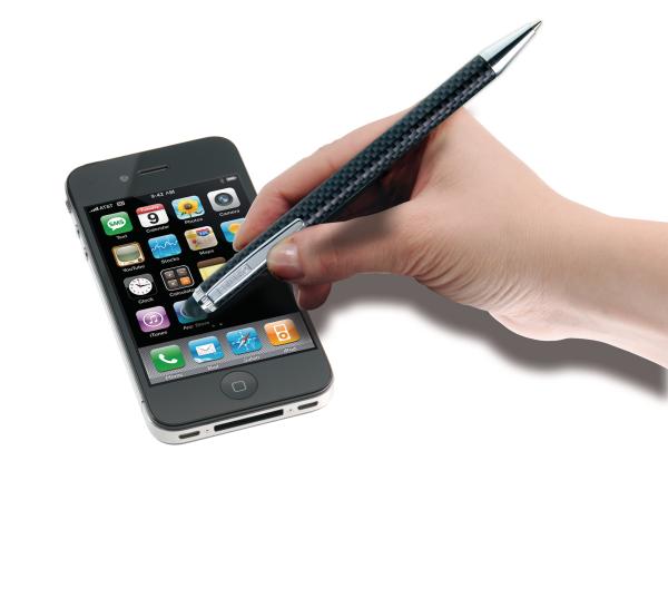 Online drehkugelschreiber m 34313/3d stylus carbon design blau - Online-34313-3d-4014421343130-04.jpg