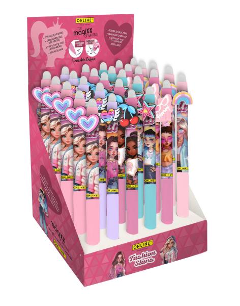 Online gelschr. magixx fashion stars 35497/30 display, assortiert 30 stück - Online-35497-30-4014421354976