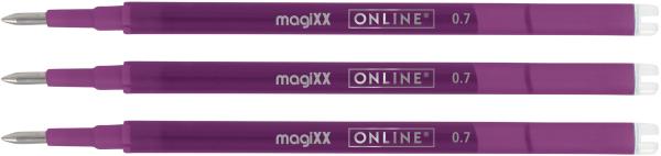 Online gel-mine magixx 0.7mm 40163/3 lilac, tag-bag 3 stück - Online-40163-3-4014421401632