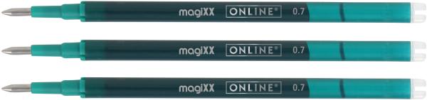 Online gel-mine magixx 0.7mm 40164/3 türkis, tag-bag 3 stück - Online-40164-3-4014421401649