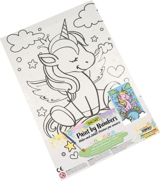Online malvorlagen einhorn 61039/6 malen nach zahlen 12 stück - Online-61039-6-4014421610393