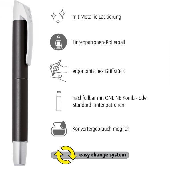 Online patrone tintenroller 0.7mm 61152/3d soft black - Online-61152-3d-4014421611529-06.jpg