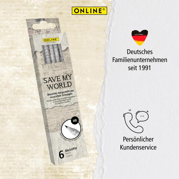 Online bleistift save my world hb 7919 6 stück - Online-7919-4014421079190-08.jpg