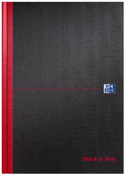 Oxford black n'red notizbuch 100080489 a4, blanco 96 blatt - Oxford-100080489-5010356640688