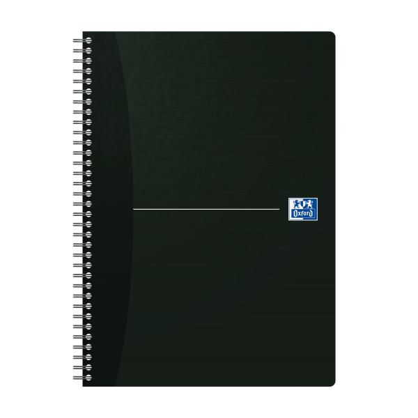 Oxford essentials spiralheft 100100759 a4, kariert 90 blt, schwarz - Oxford-100100759-3020120029801